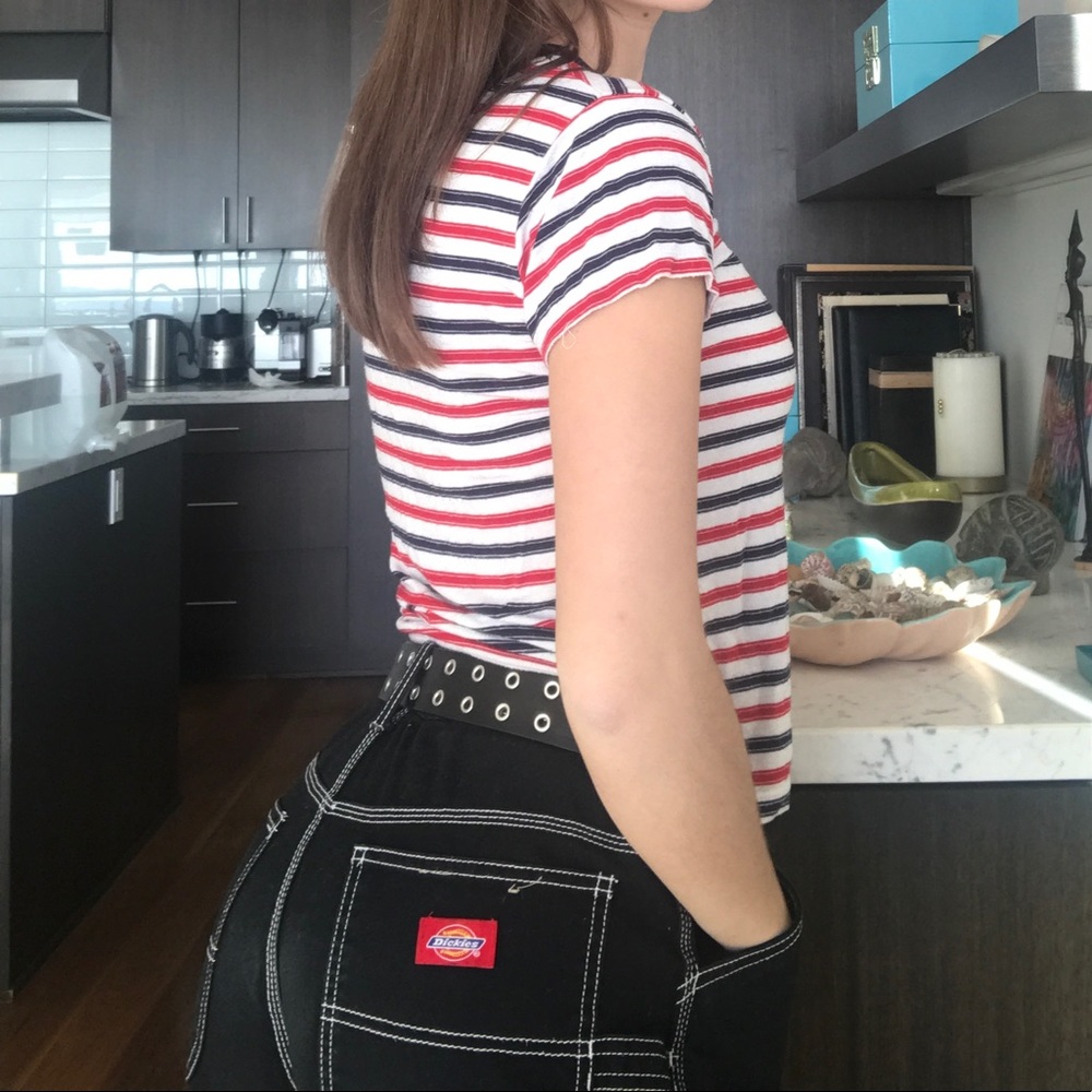 red and blue striped brandy tee - Picture 3 of 3